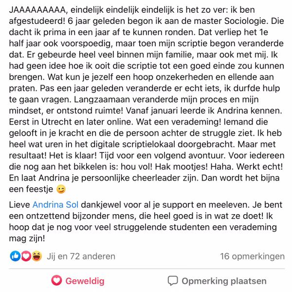 Review Scriptielokaal Baukje