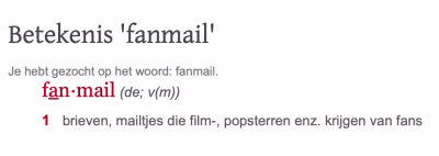 FAN mail